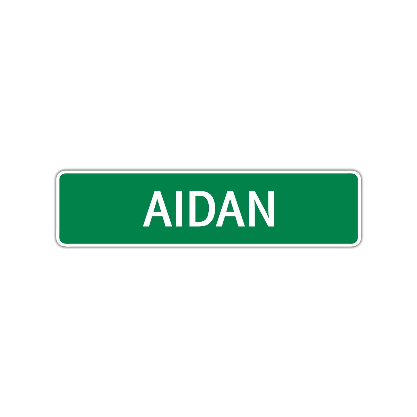 Aidan Street Sign Children Name Room Plate