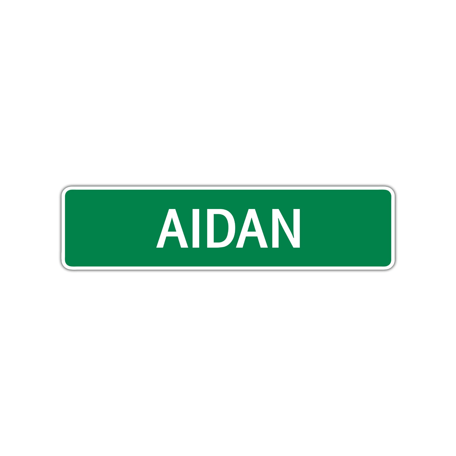 Aidan Street Sign Children Name Room Plate