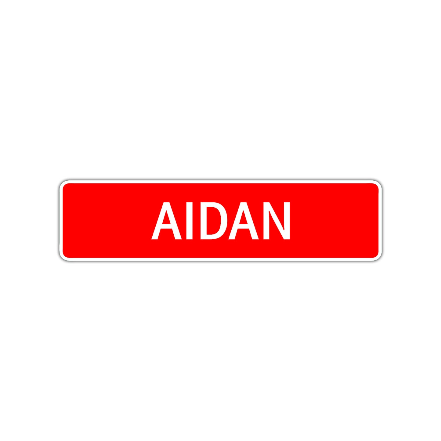 Aidan Street Sign Children Name Room Plate