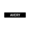 Avery Street Sign Children Name Room Plate
