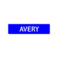 Avery Street Sign Children Name Room Plate