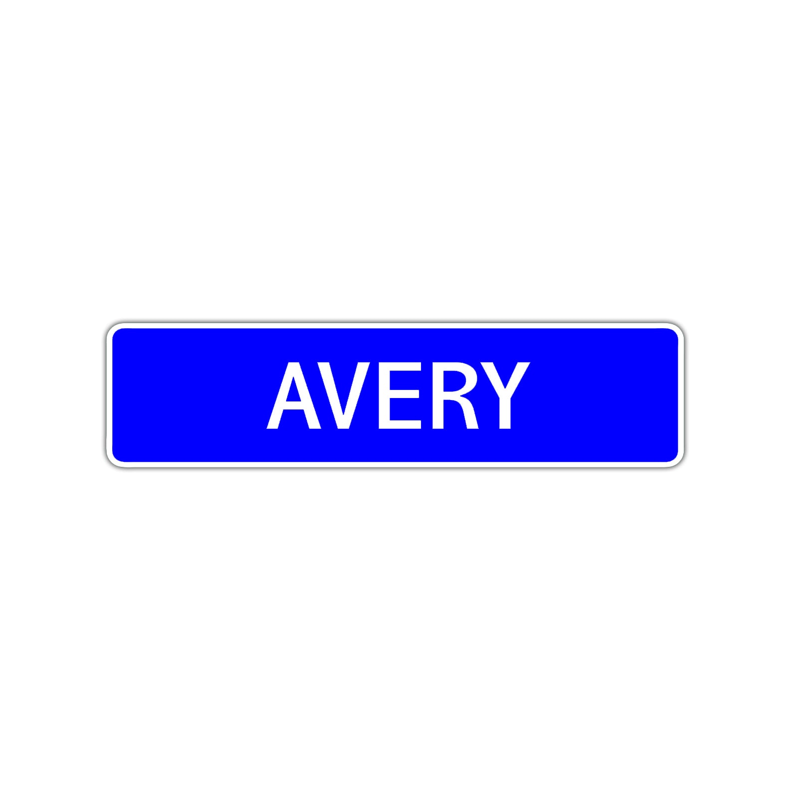 Avery Street Sign Children Name Room Plate