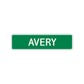 Avery Street Sign Children Name Room Plate