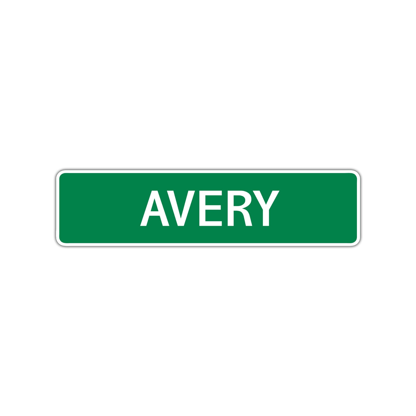 Avery Street Sign Children Name Room Plate