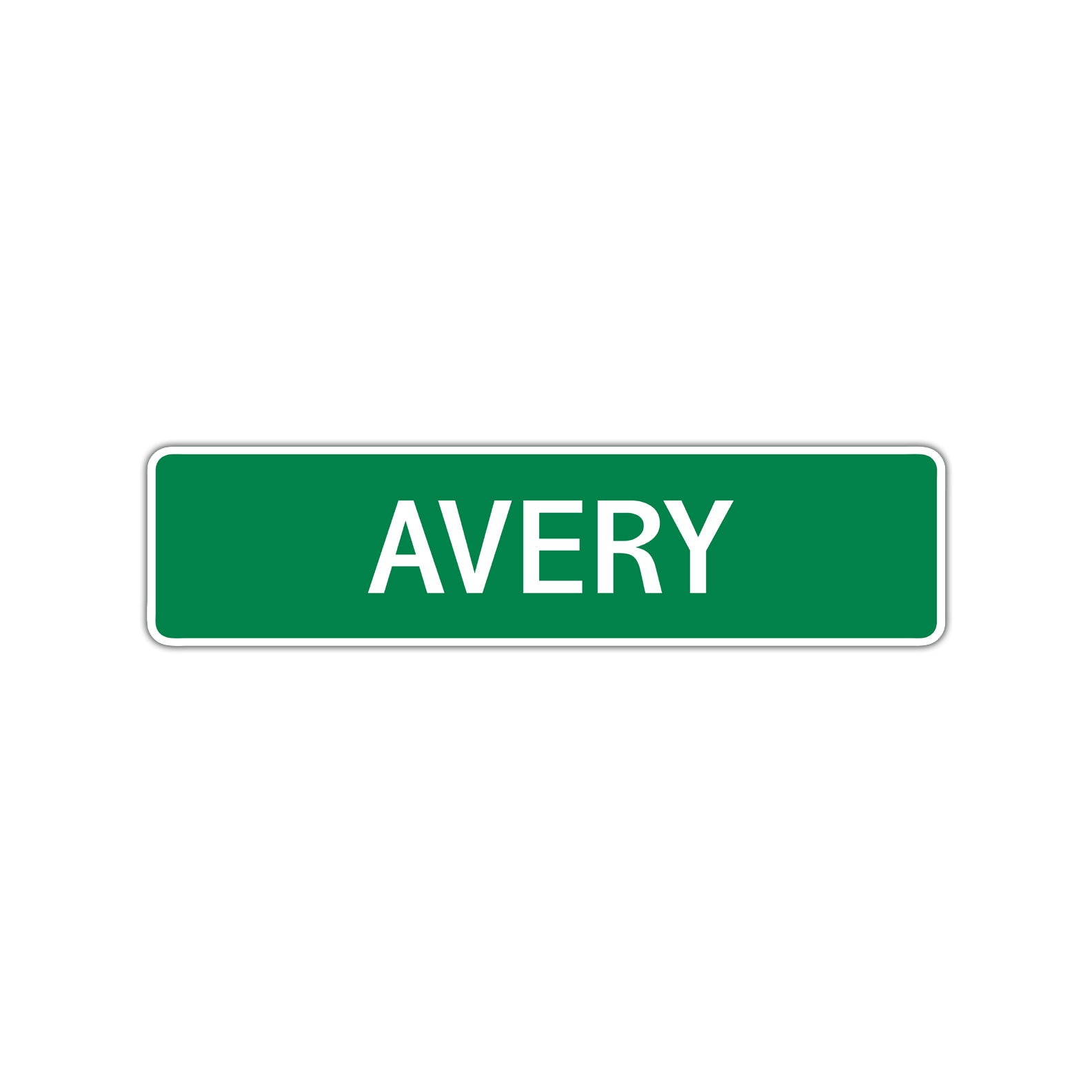 Avery Street Sign Children Name Room Plate