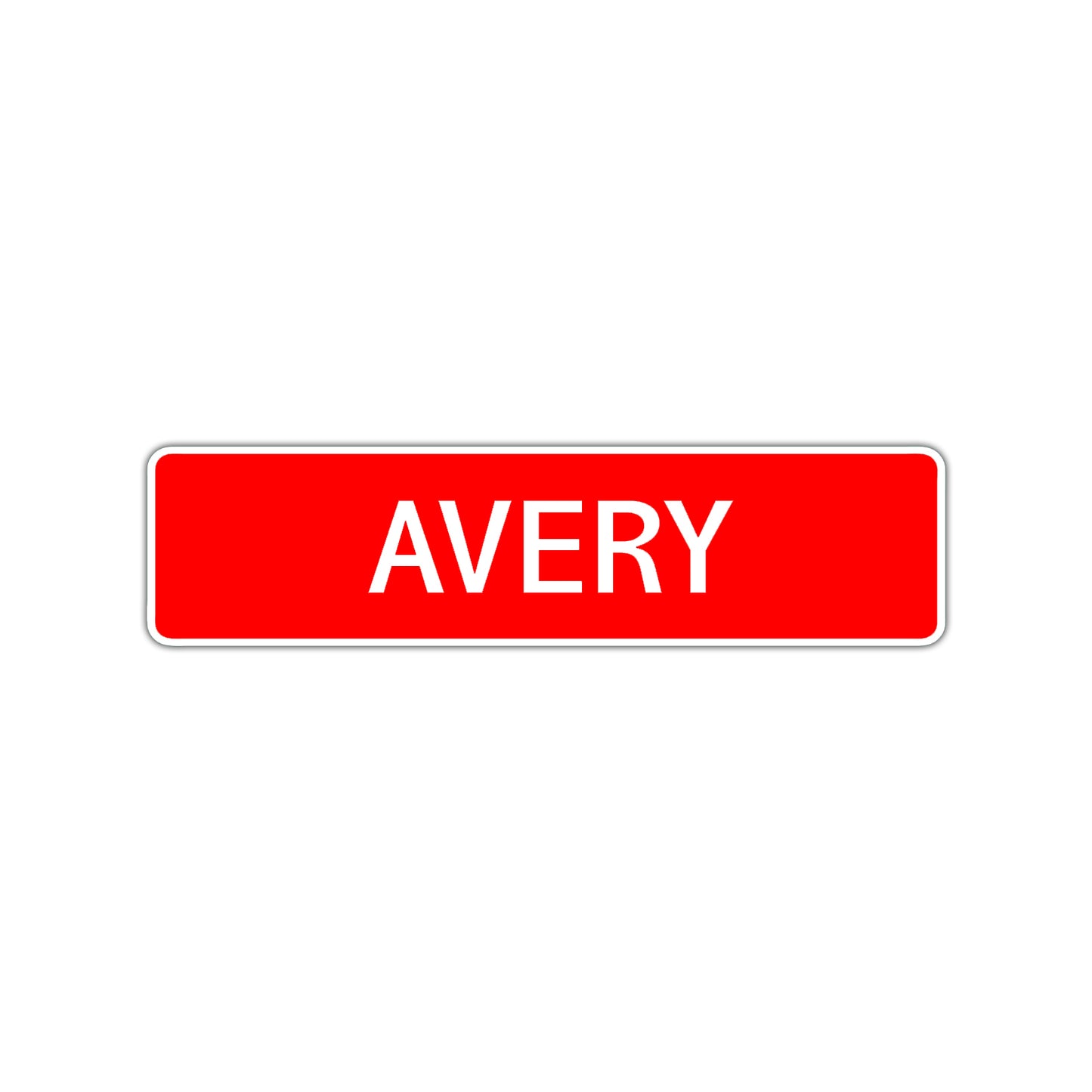 Avery Street Sign Children Name Room Plate