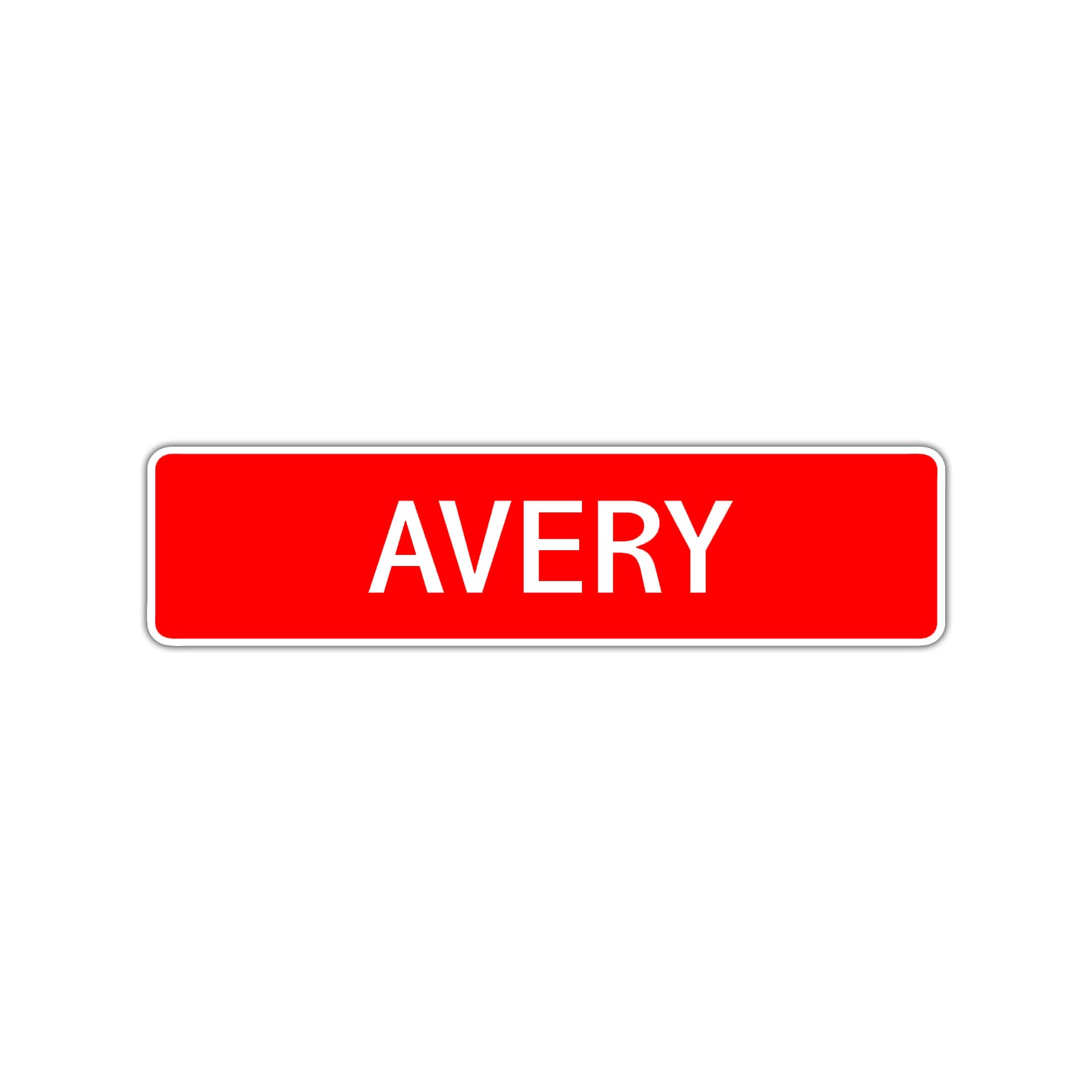 Avery Street Sign Children Name Room Plate