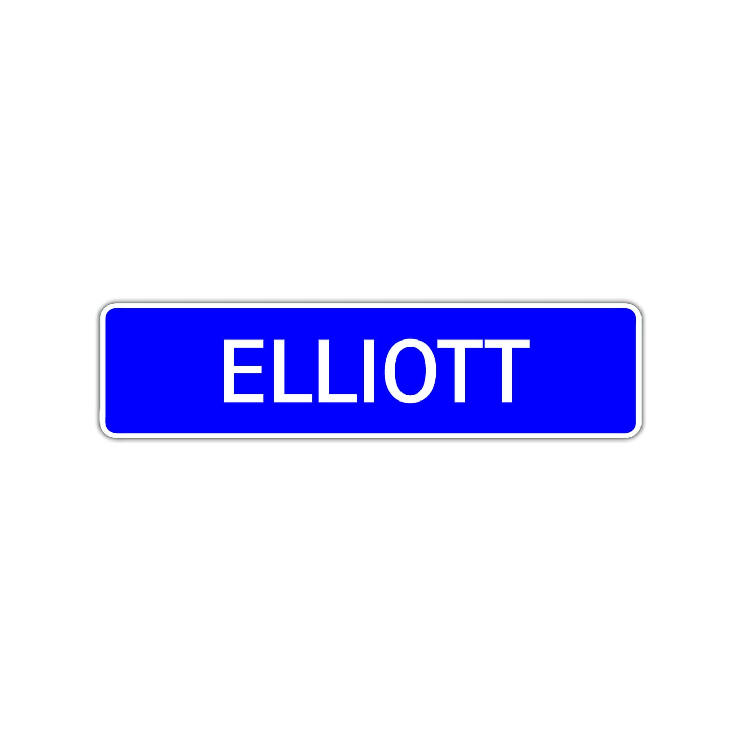 Elliott Street Sign Children Name Room Plate