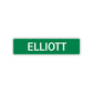 Elliott Street Sign Children Name Room Plate