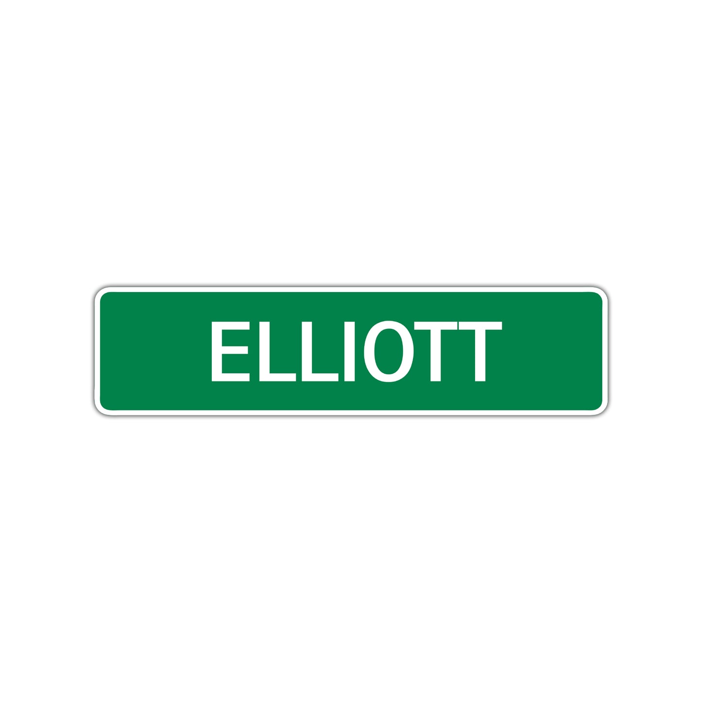 Elliott Street Sign Children Name Room Plate