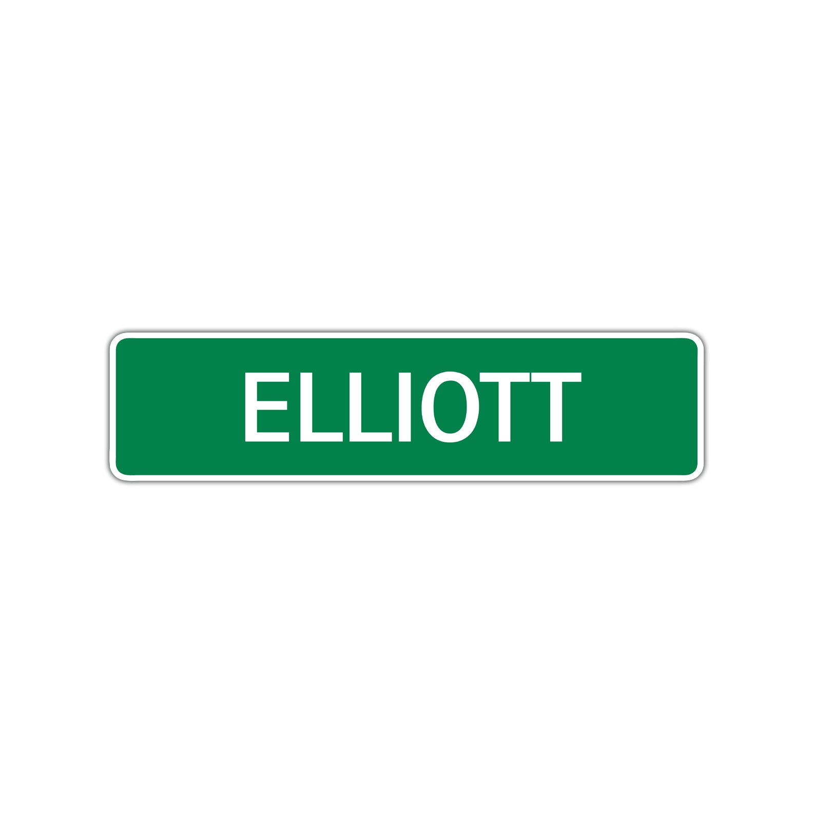 Elliott Street Sign Children Name Room Plate