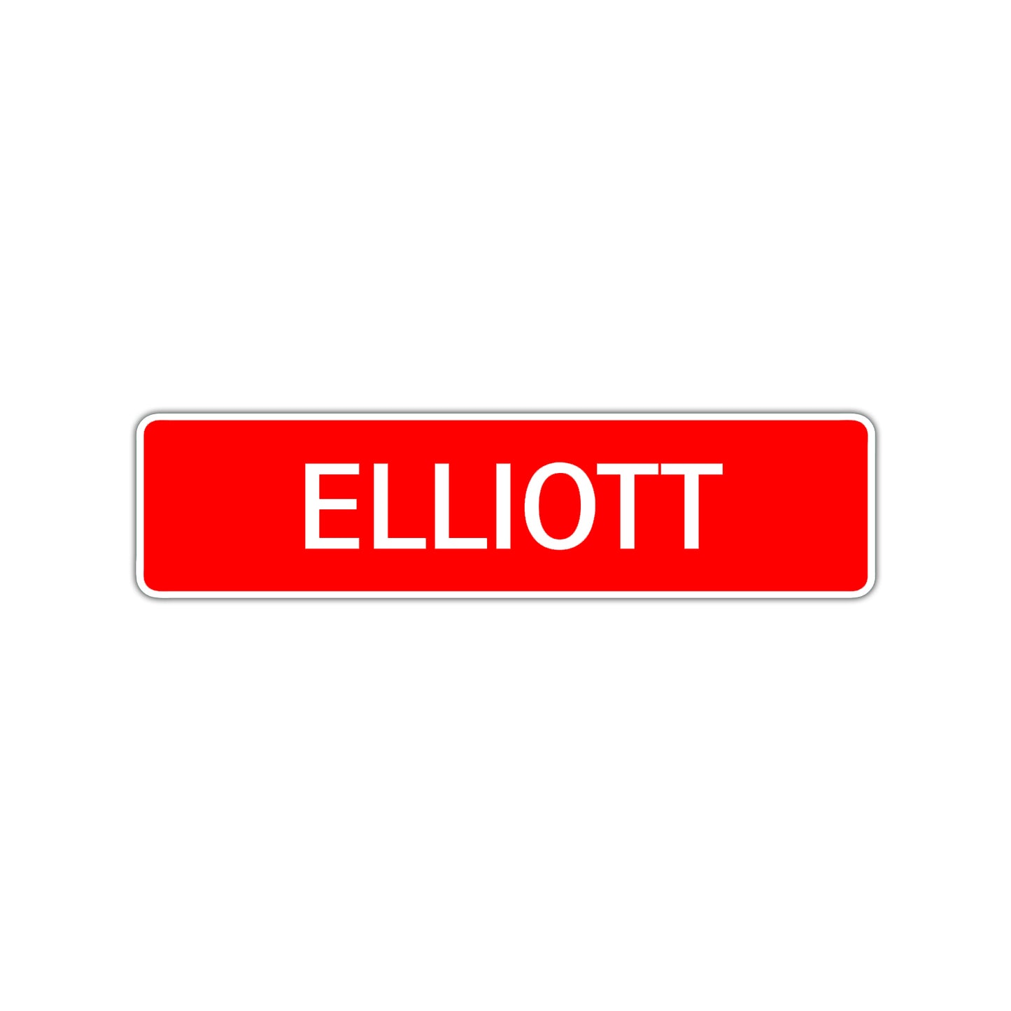 Elliott Street Sign Children Name Room Plate