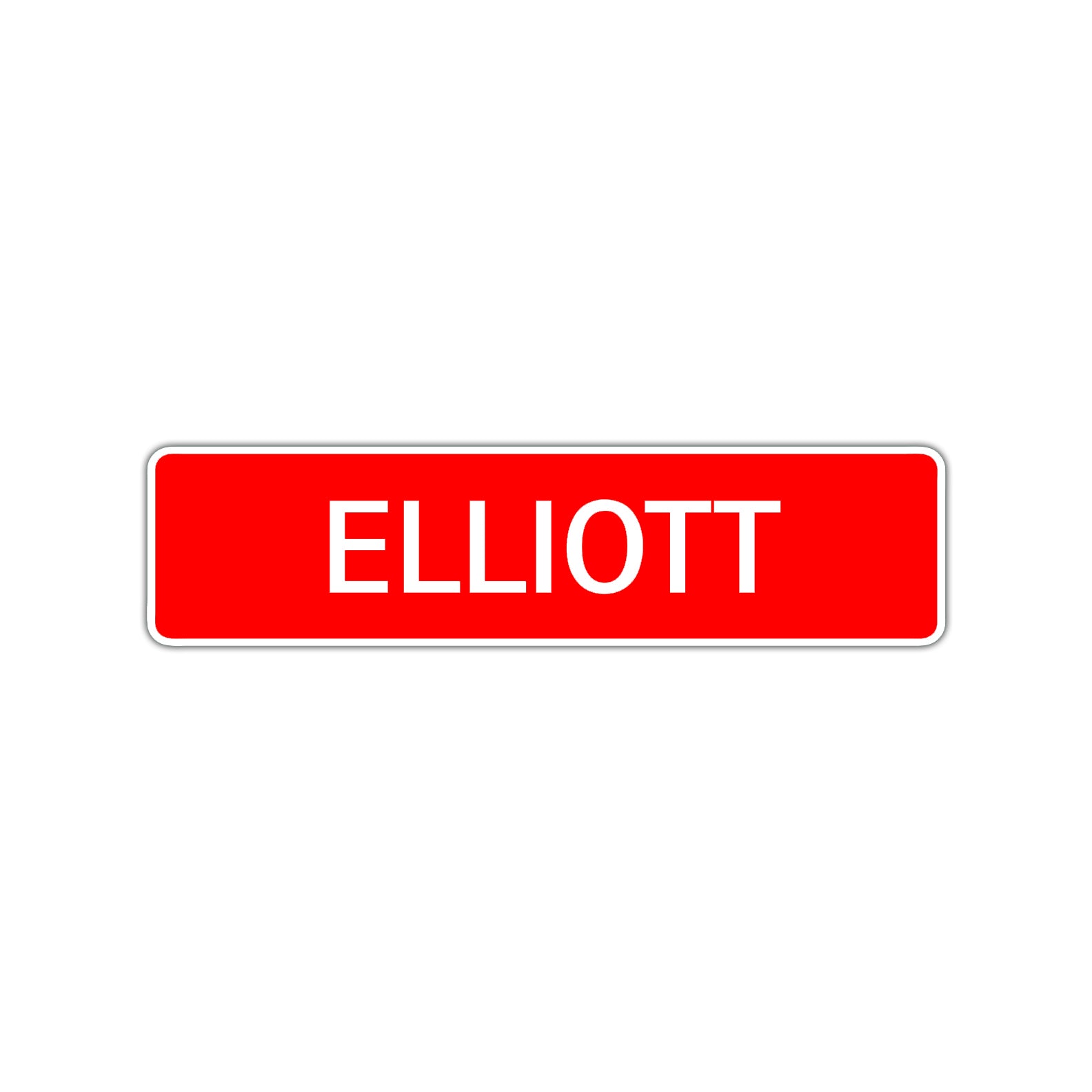 Elliott Street Sign Children Name Room Plate