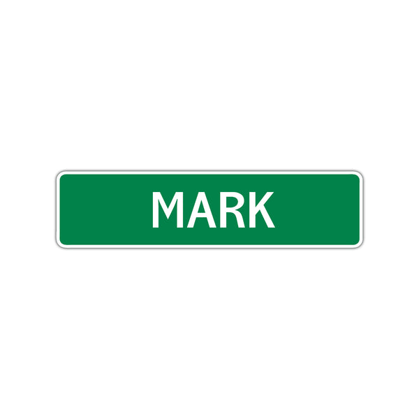 Mark Street Sign Children Name Room Plate - Sign Fever