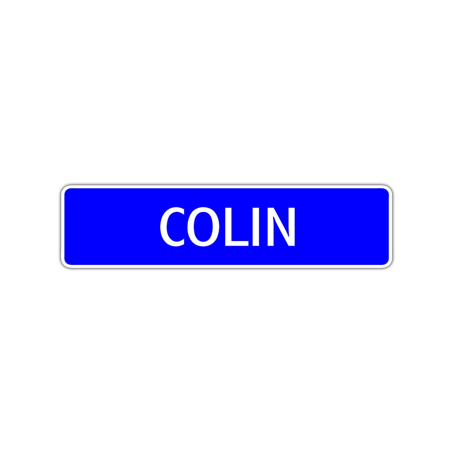 Colin Street Sign Children Name Room Plate