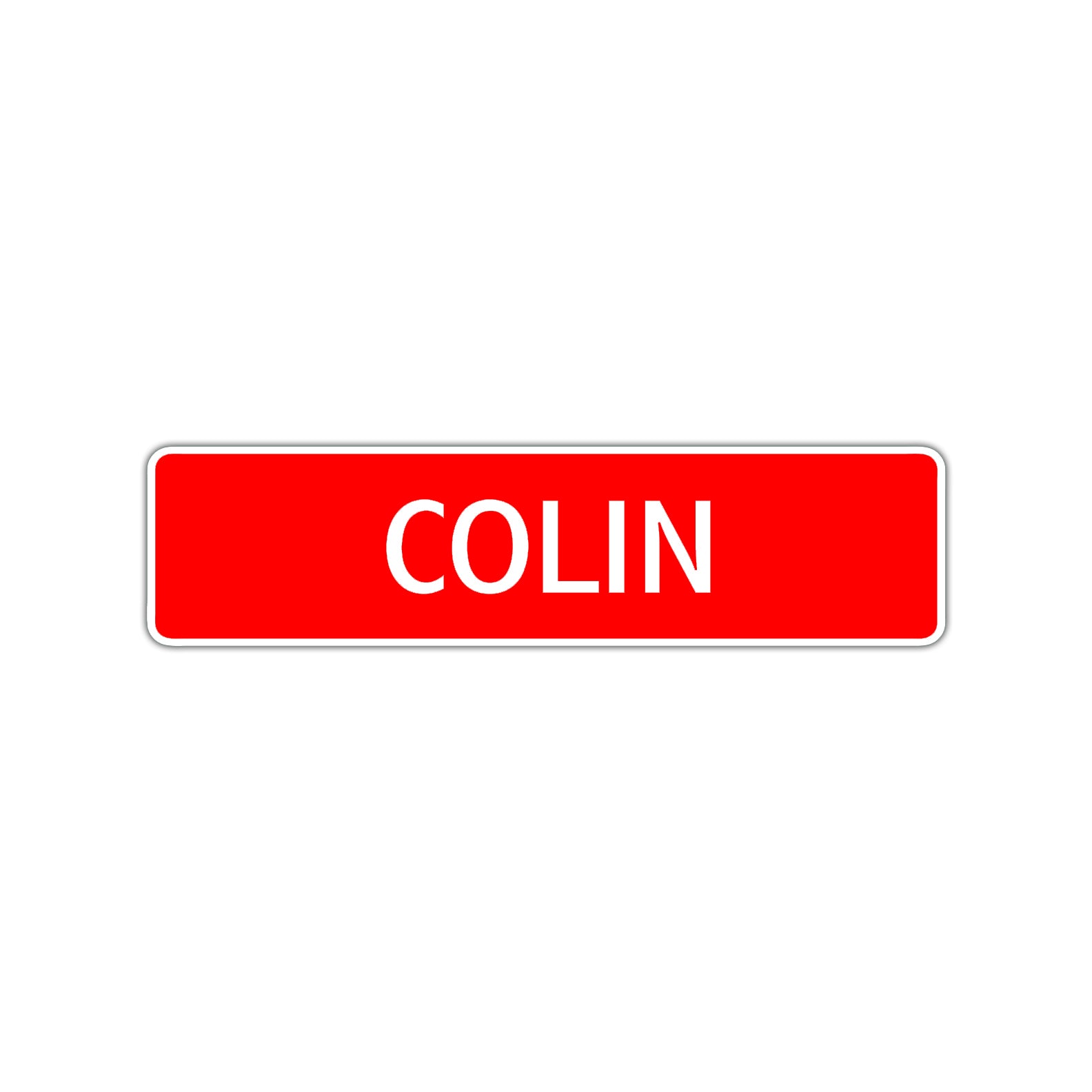 Colin Street Sign Children Name Room Plate