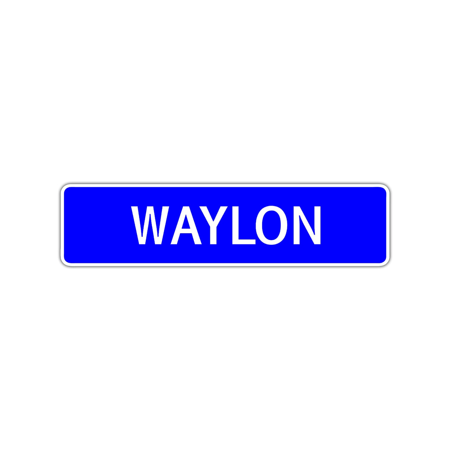 Waylon Street Sign Children Name Room Plate