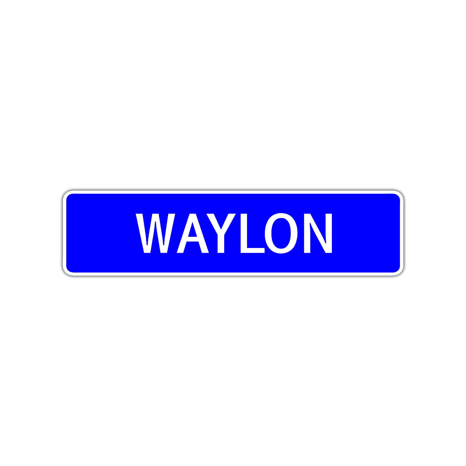 Waylon Street Sign Children Name Room Plate
