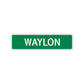 Waylon Street Sign Children Name Room Plate