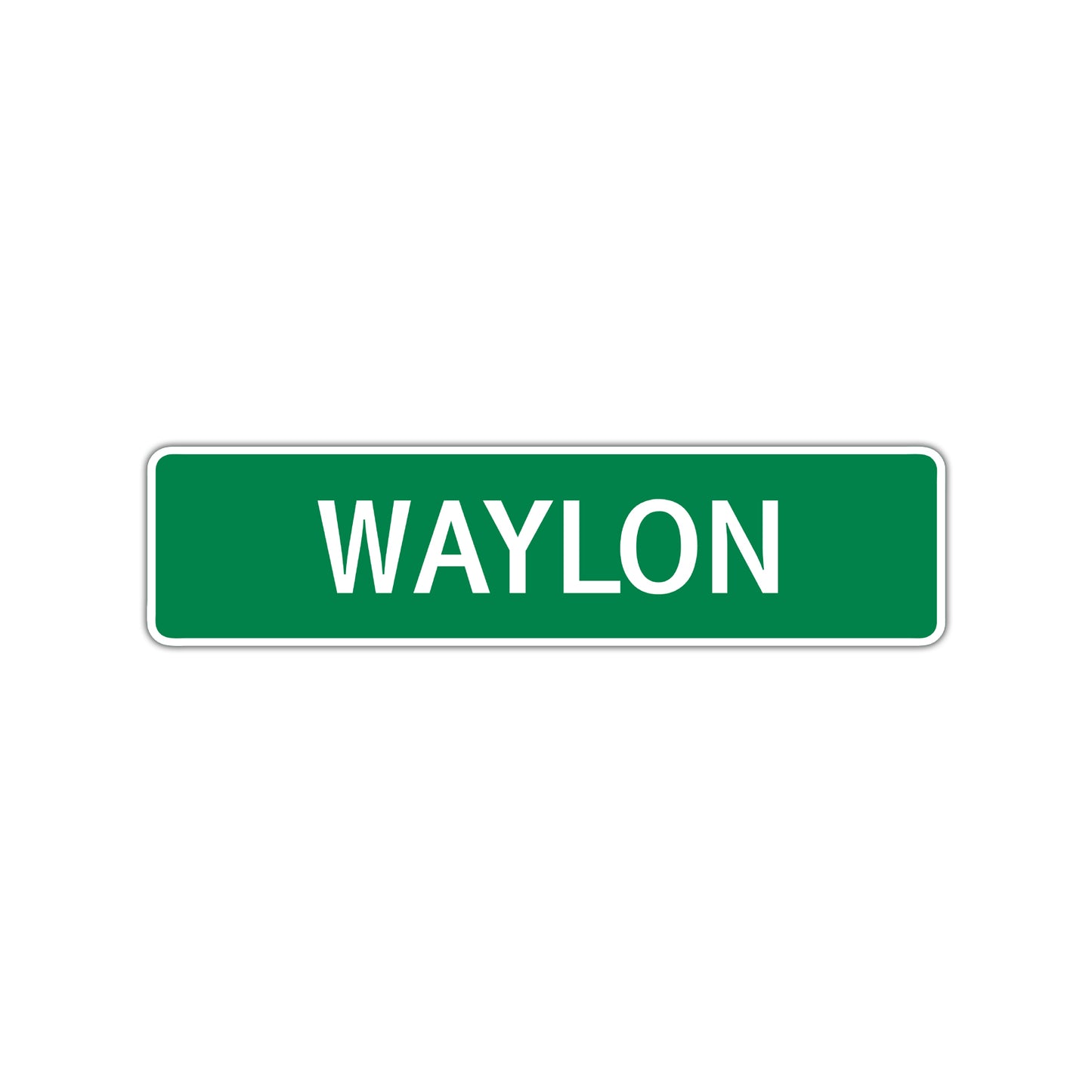 Waylon Street Sign Children Name Room Plate