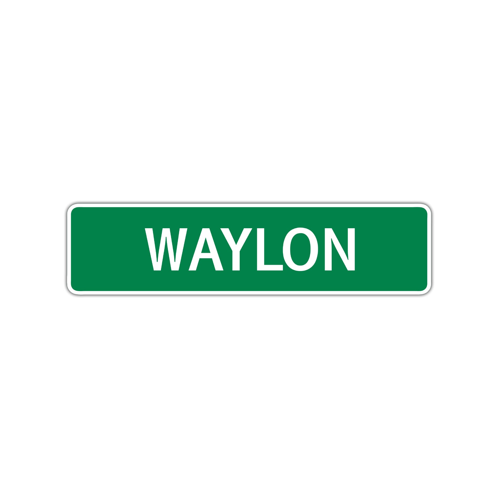 Waylon Street Sign Children Name Room Plate