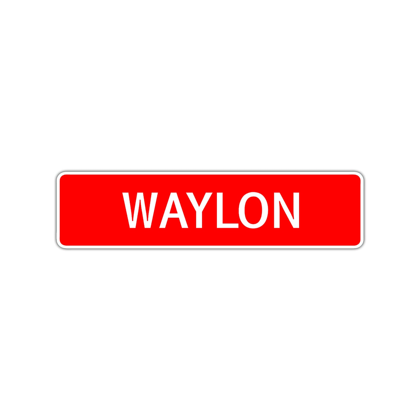 Waylon Street Sign Children Name Room Plate