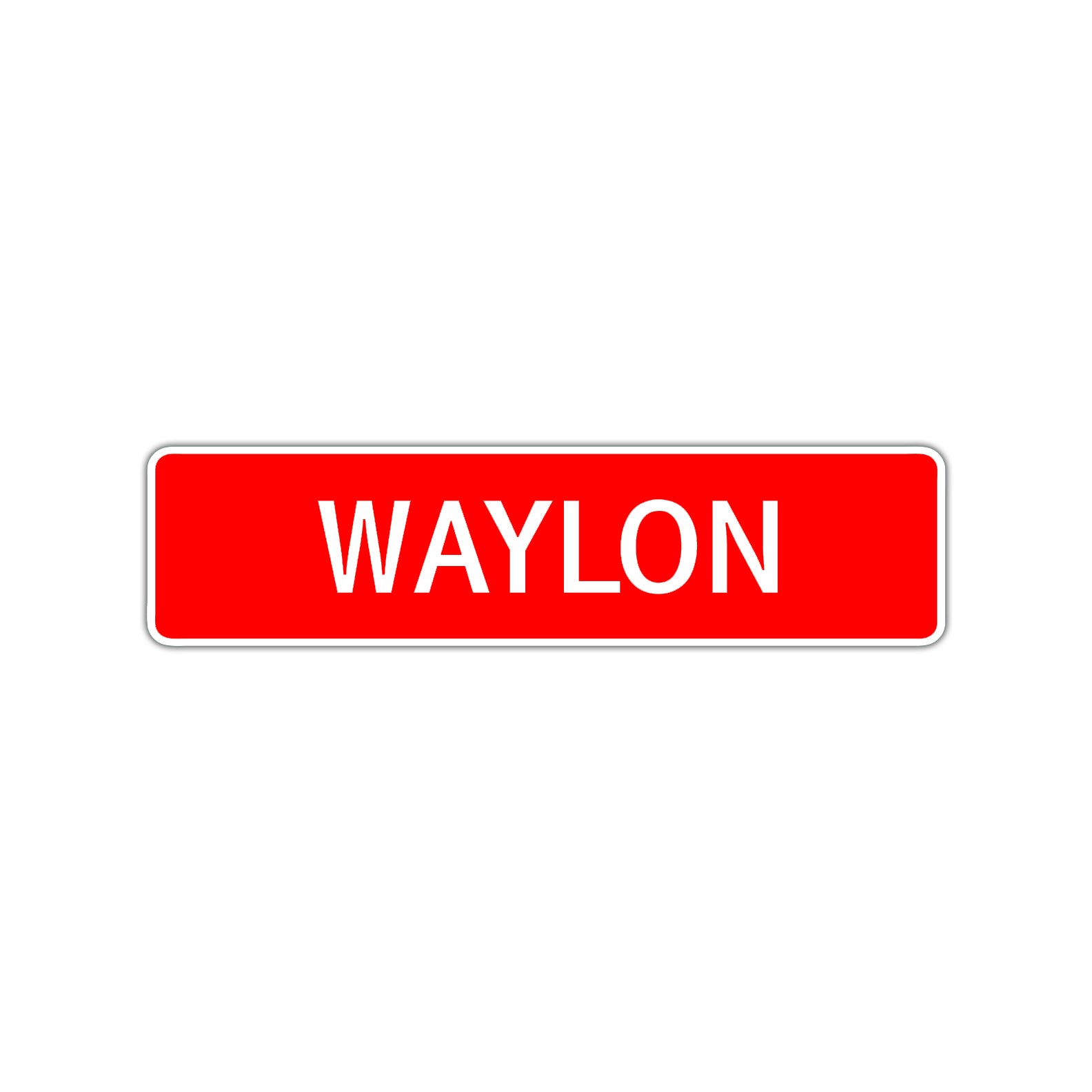 Waylon Street Sign Children Name Room Plate