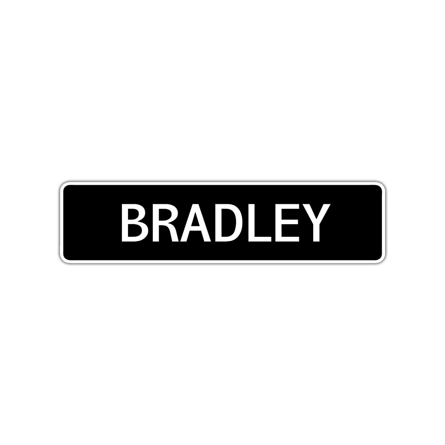 Bradley Street Sign Children Name Room Plate