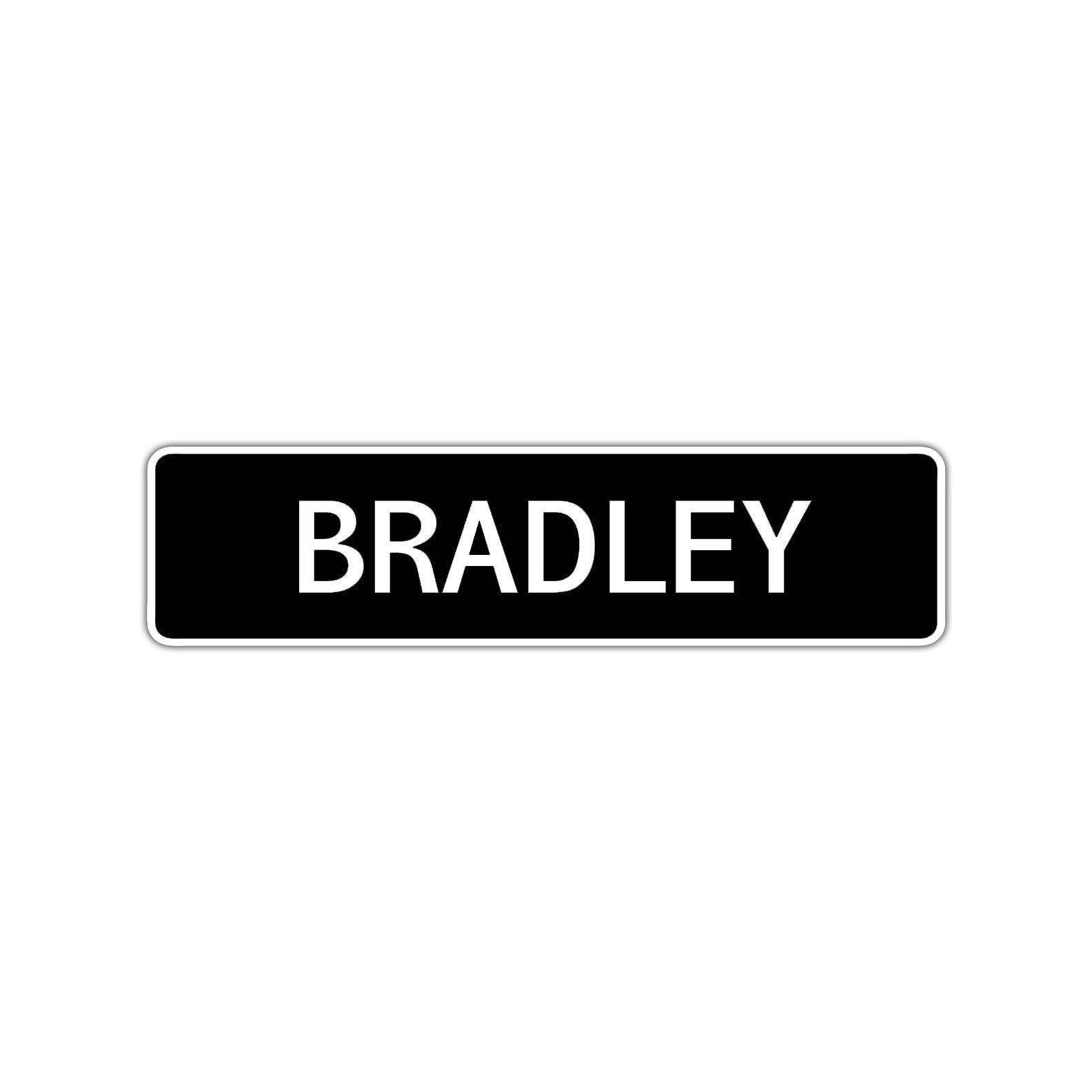 Bradley Street Sign Children Name Room Plate
