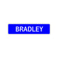 Bradley Street Sign Children Name Room Plate