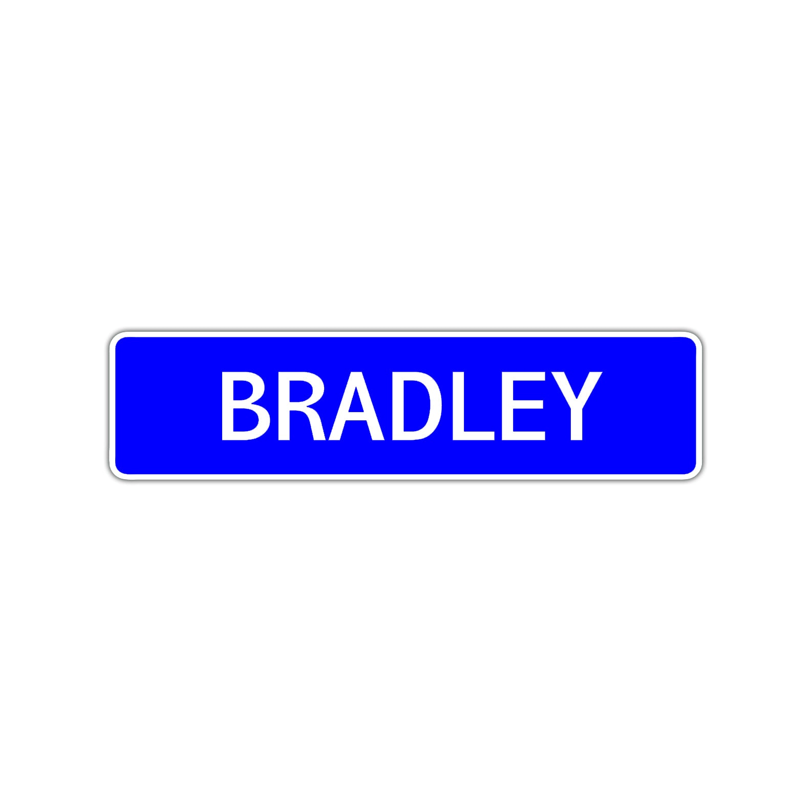 Bradley Street Sign Children Name Room Plate