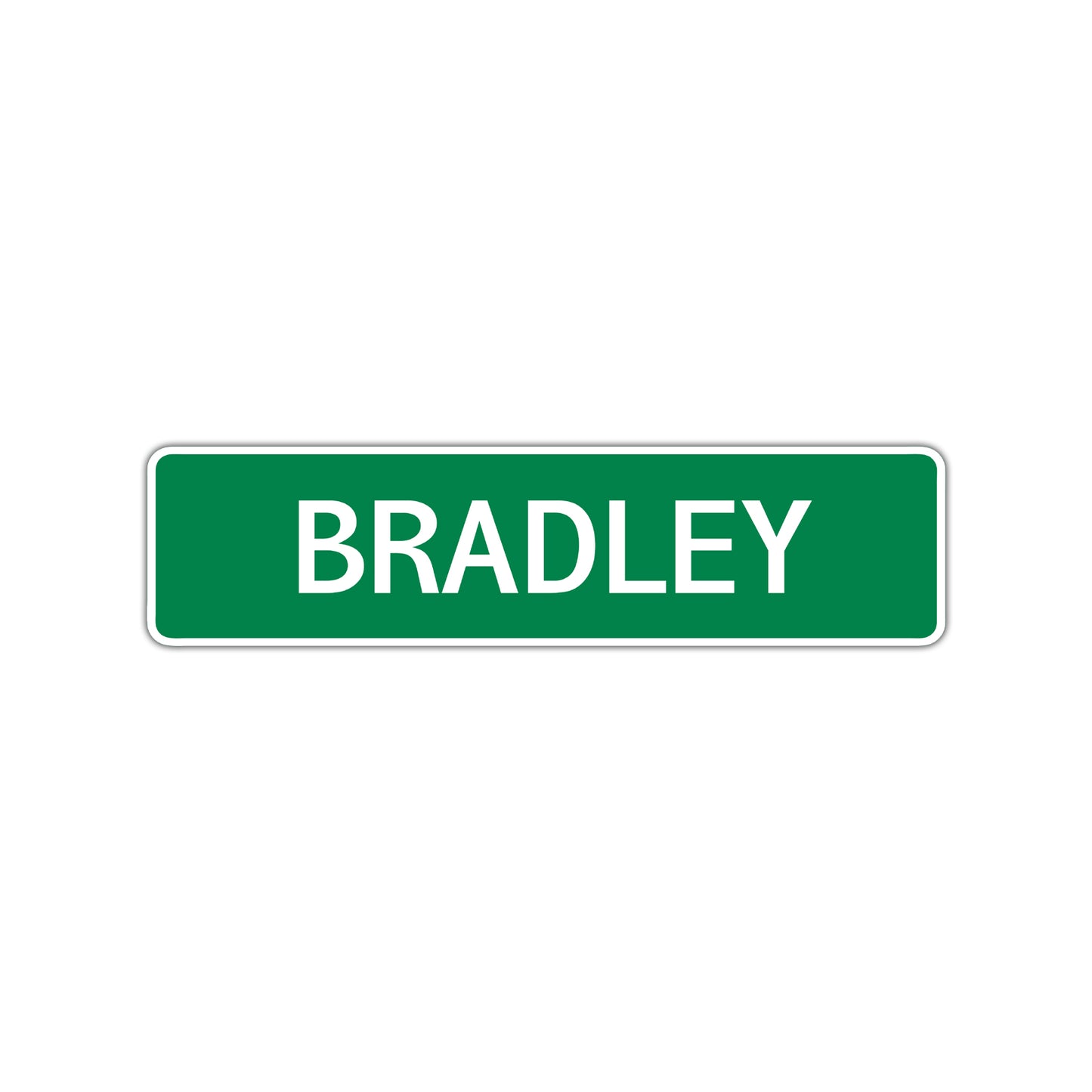 Bradley Street Sign Children Name Room Plate