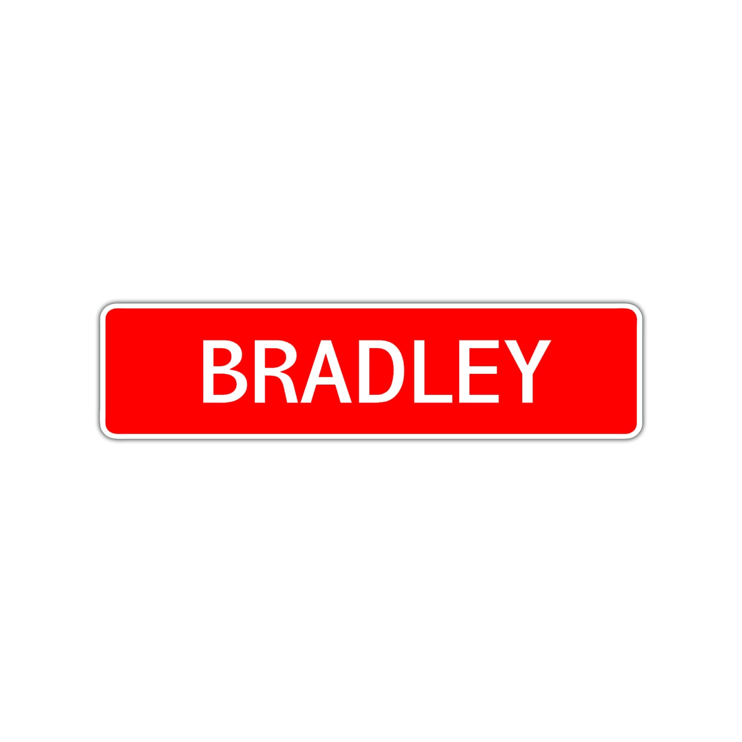 Bradley Street Sign Children Name Room Plate