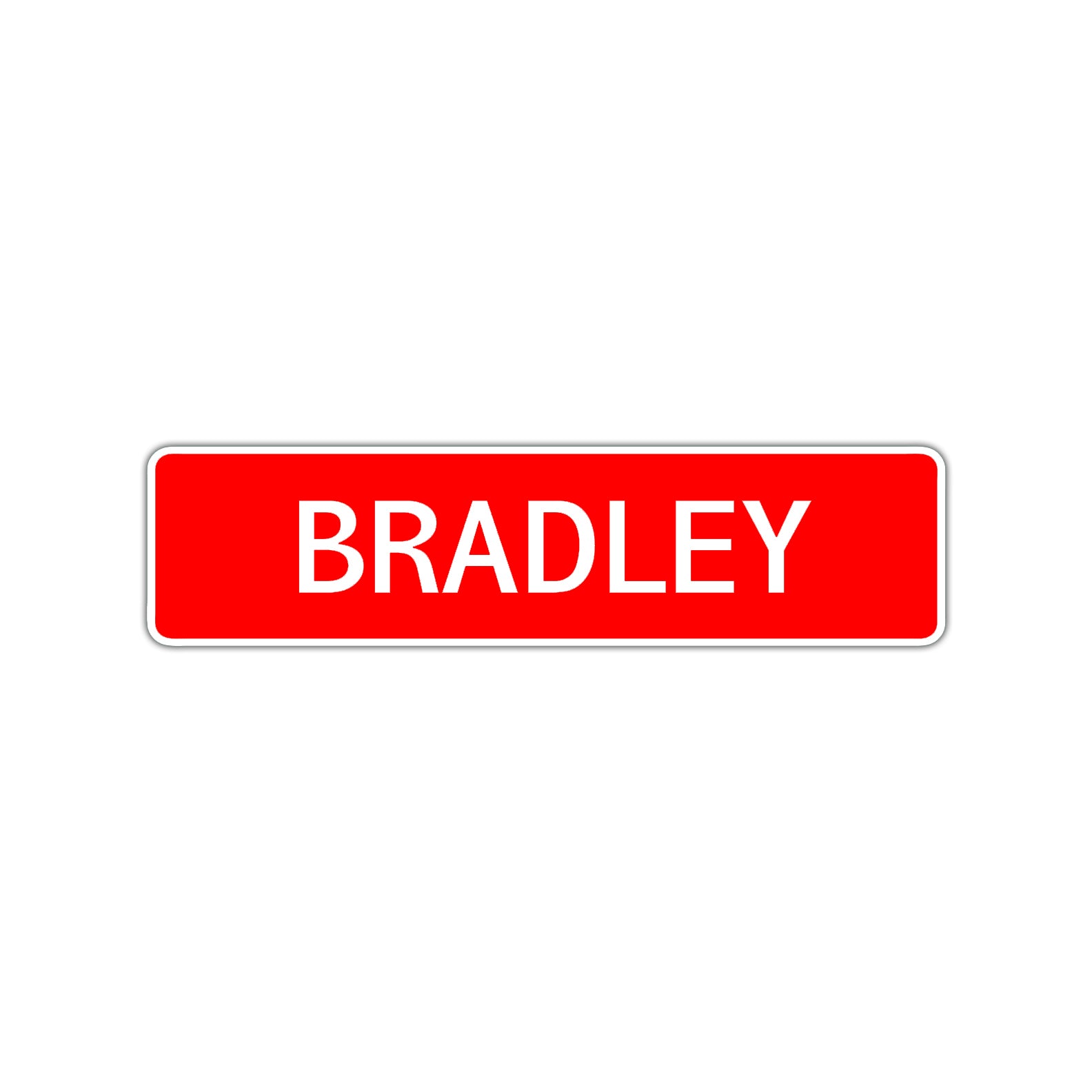 Bradley Street Sign Children Name Room Plate