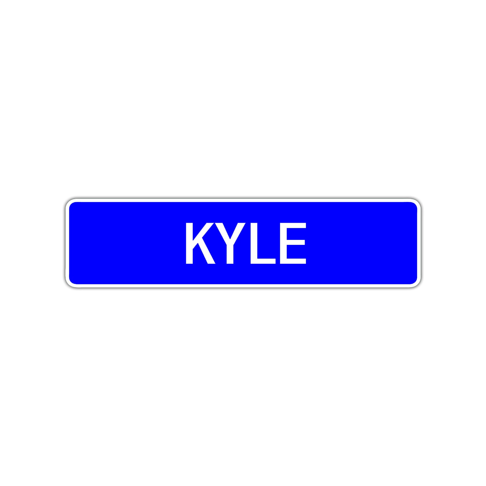 Kyle Street Sign Children Name Room Plate