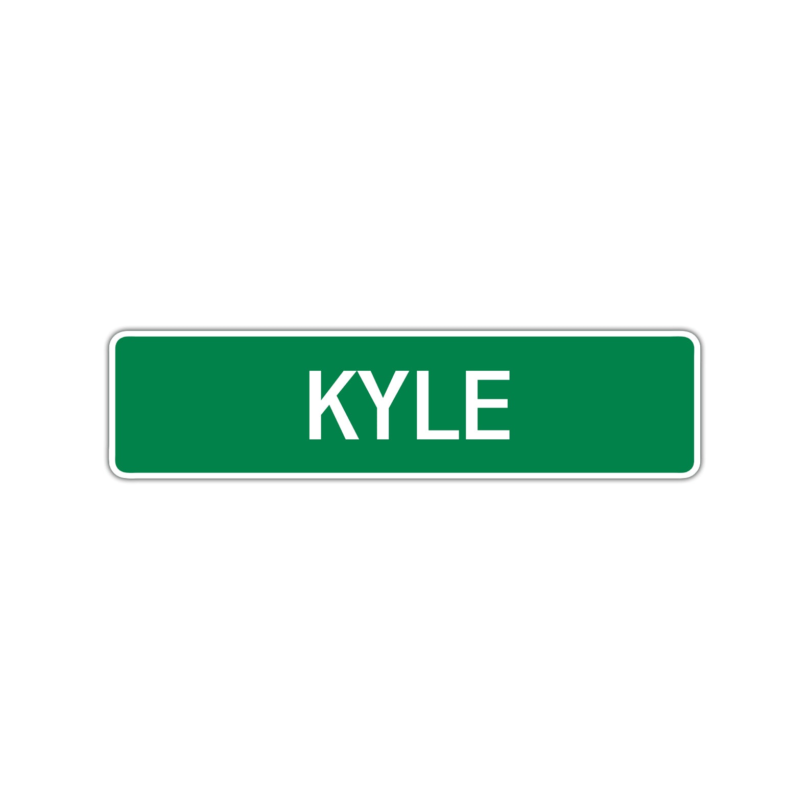 Kyle Street Sign Children Name Room Plate