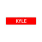 Kyle Street Sign Children Name Room Plate