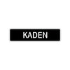 Kaden Street Sign Children Name Room Plate