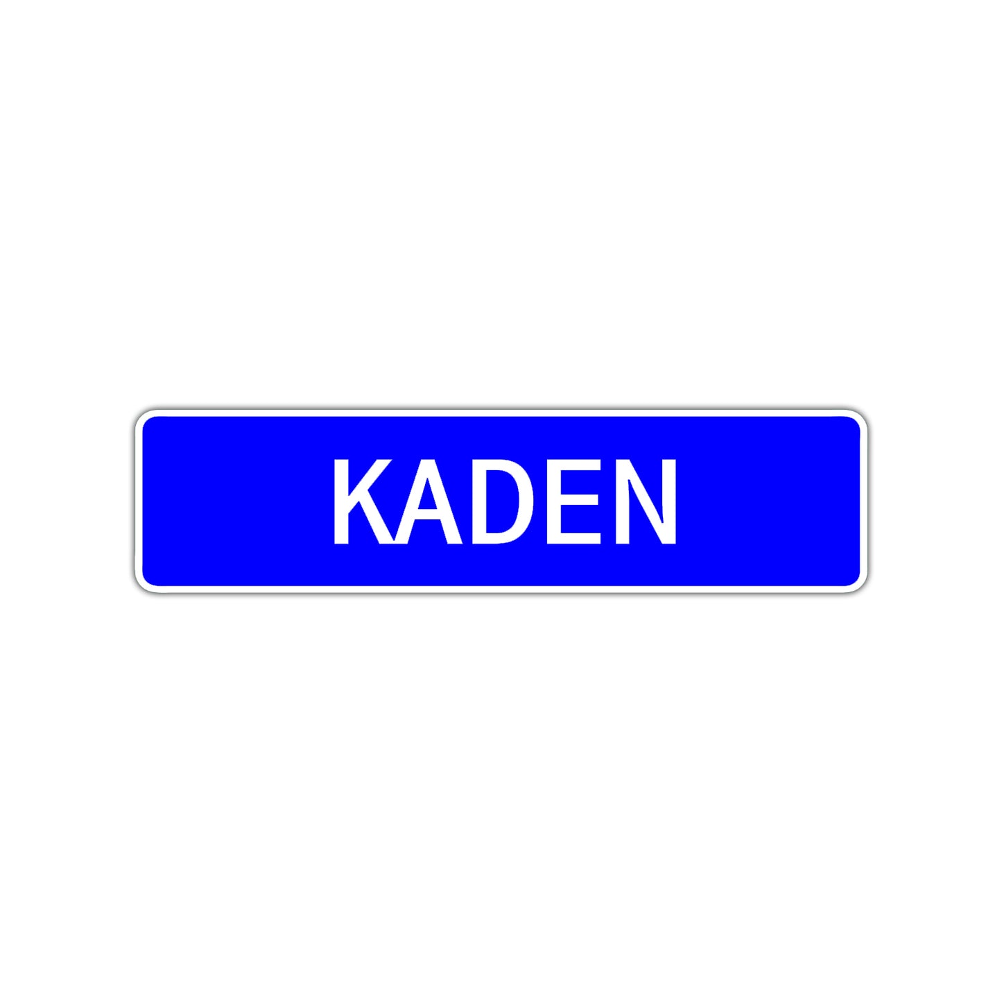 Kaden Street Sign Children Name Room Plate