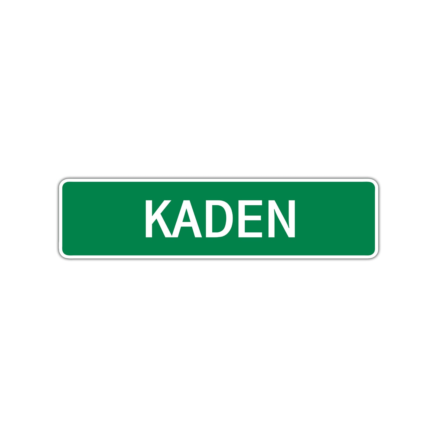 Kaden Street Sign Children Name Room Plate