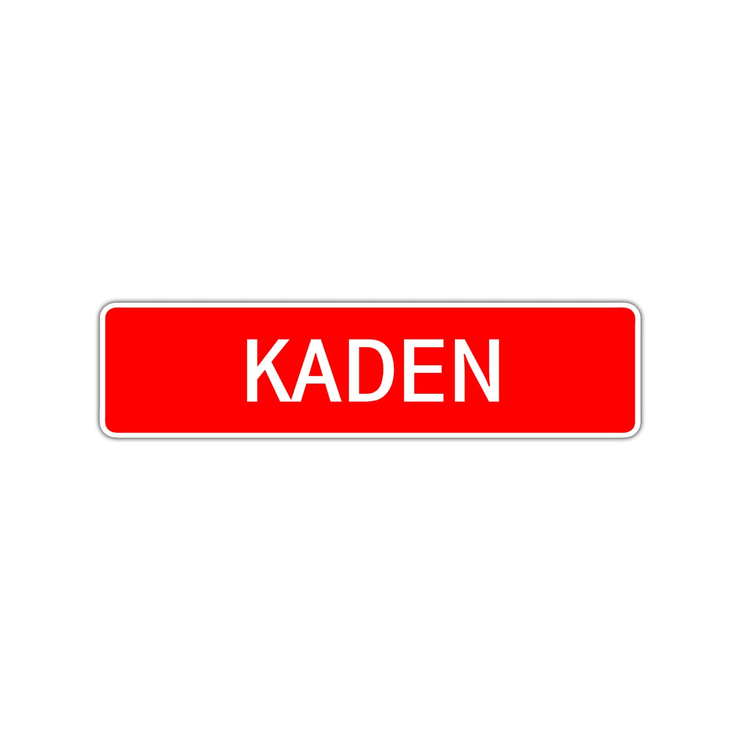 Kaden Street Sign Children Name Room Plate