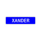 Xander Street Sign Children Name Room Plate