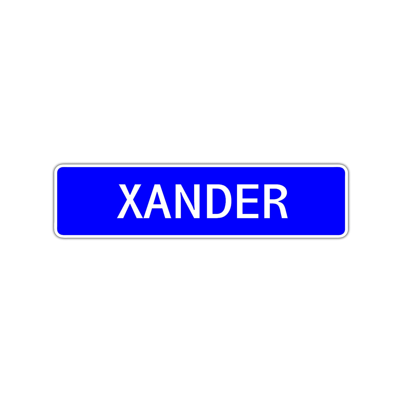 Xander Street Sign Children Name Room Plate