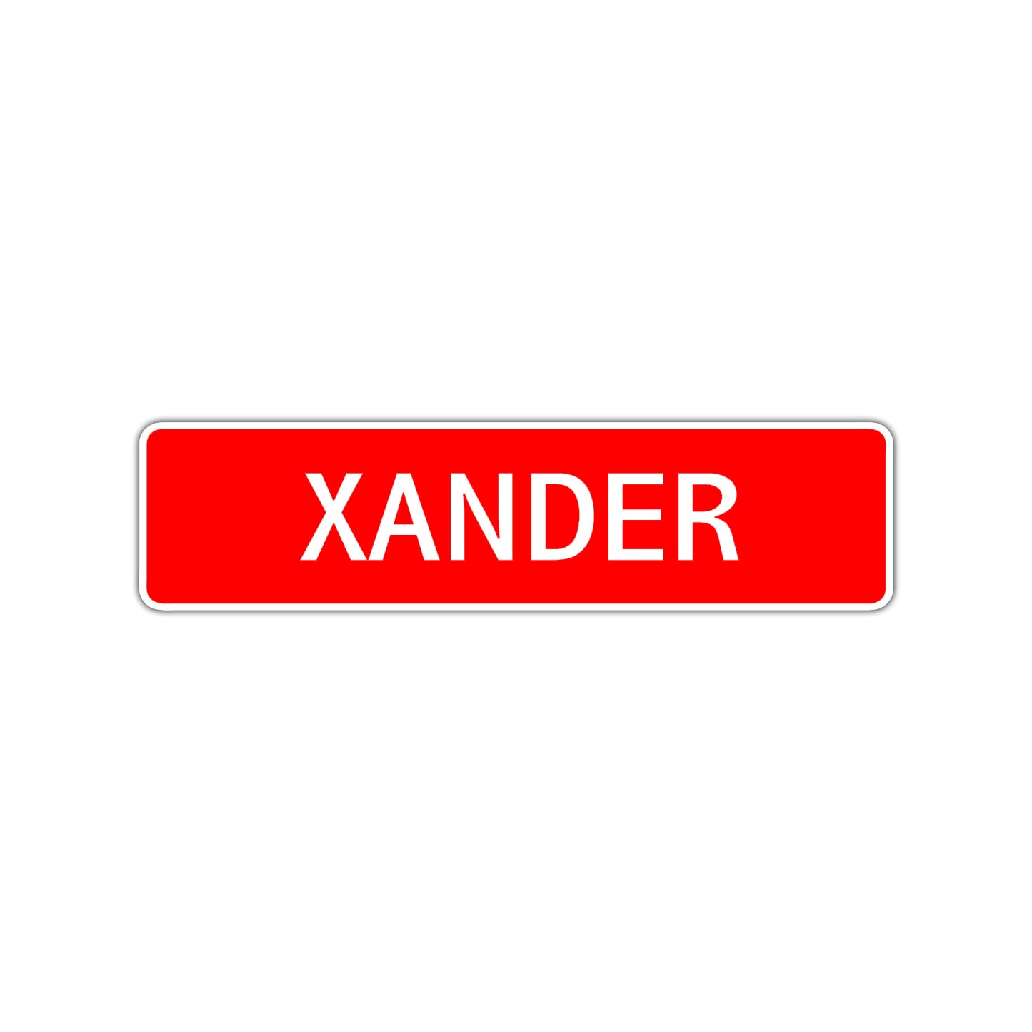 Xander Street Sign Children Name Room Plate