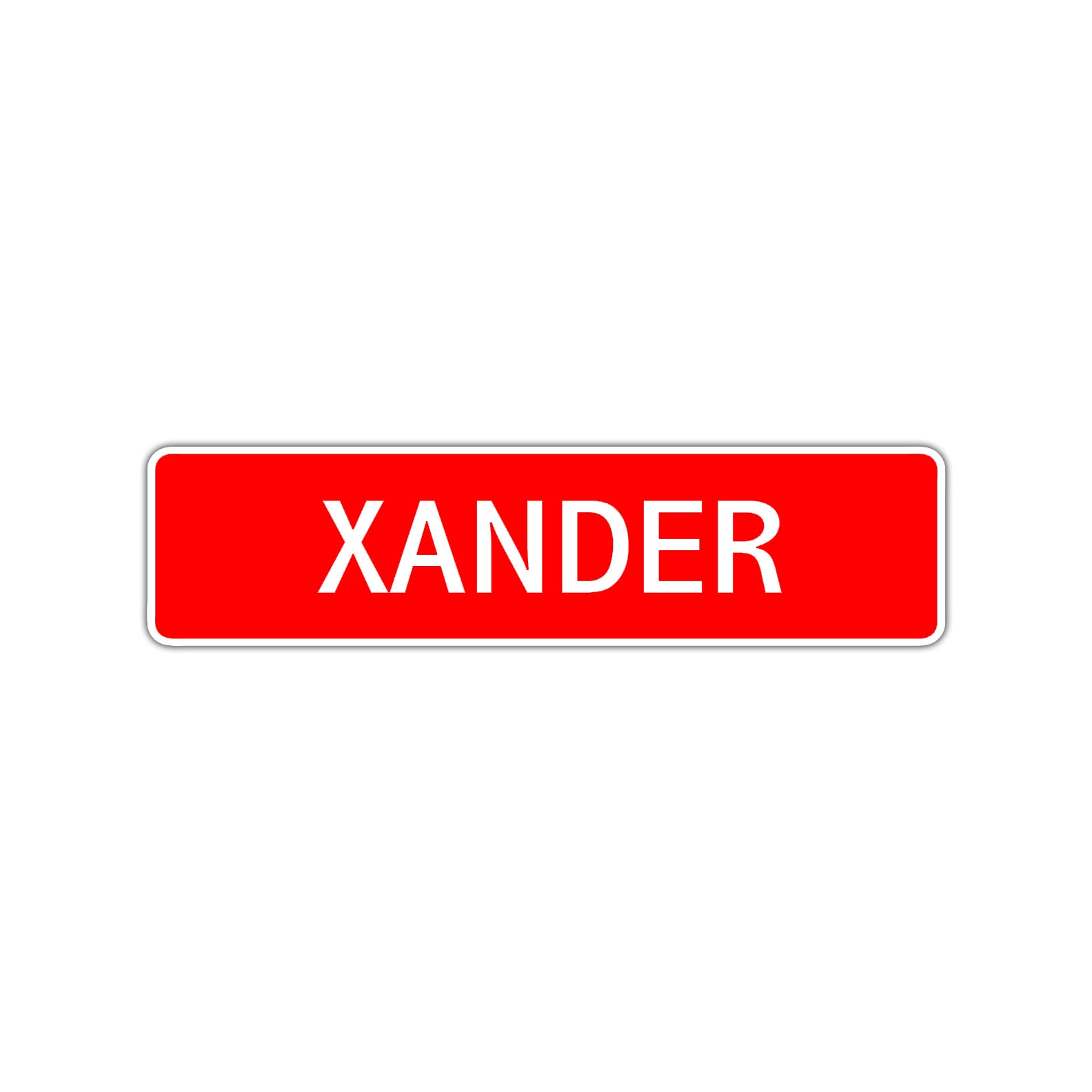 Xander Street Sign Children Name Room Plate