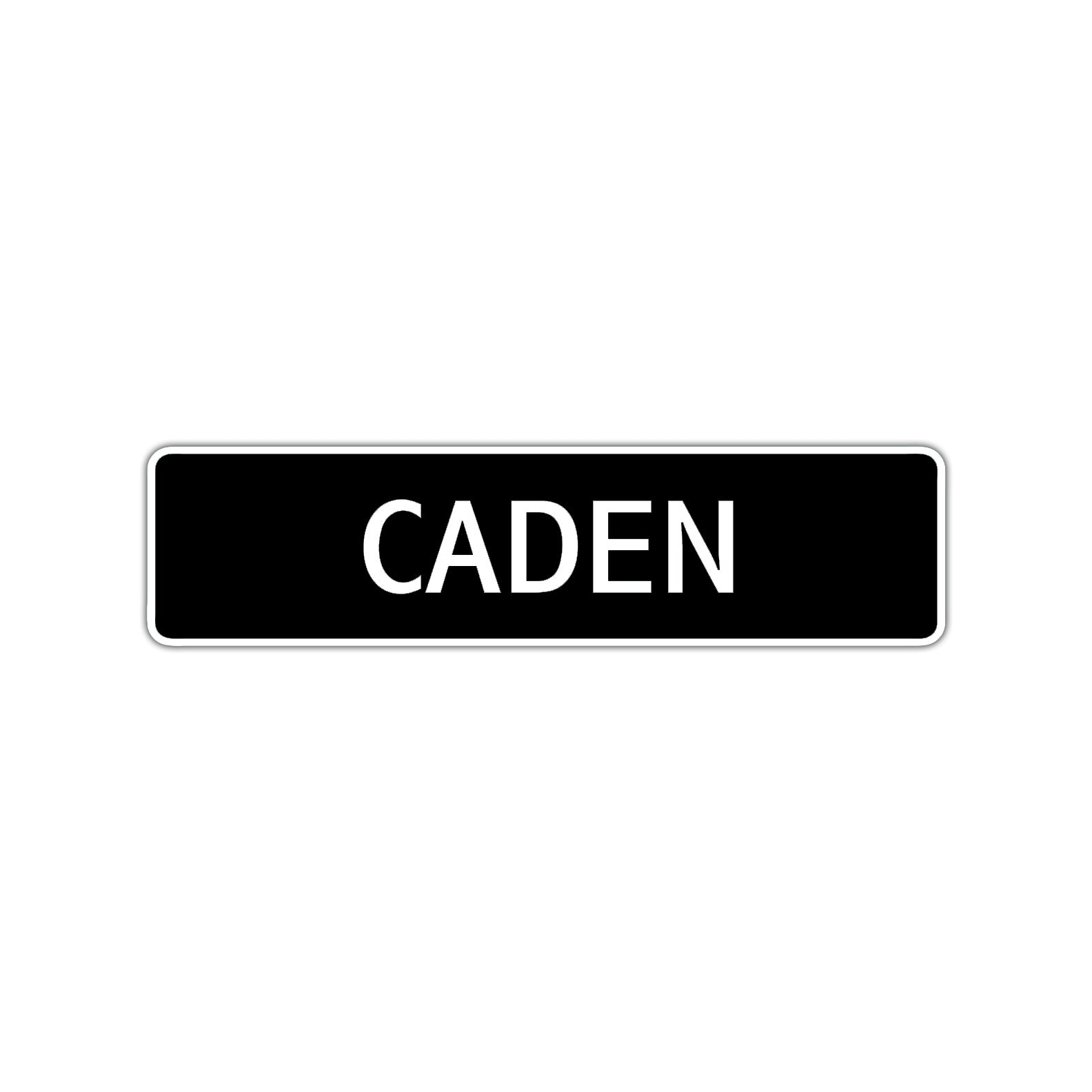 Caden Street Sign Children Name Room Plate