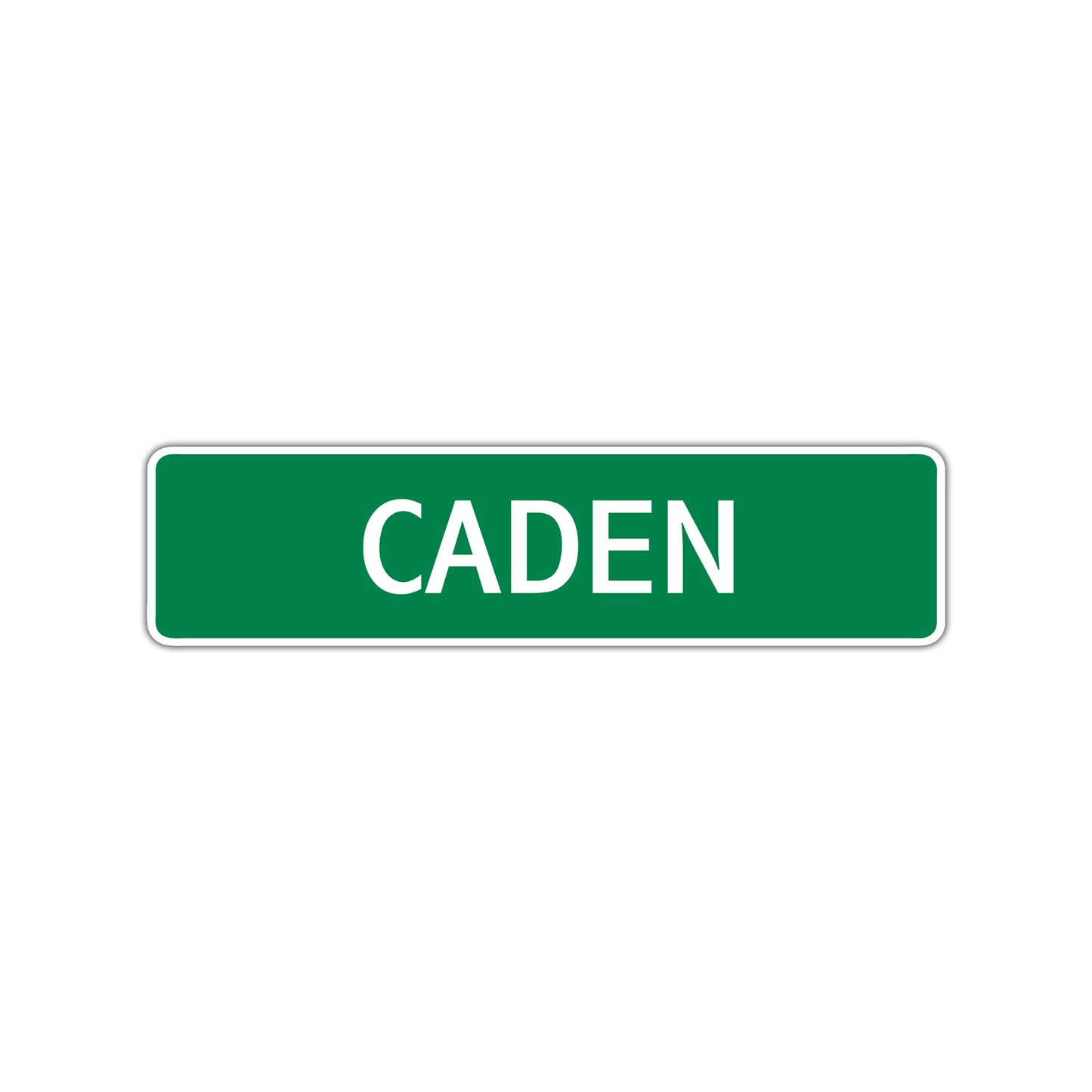 Caden Street Sign Children Name Room Plate