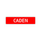 Caden Street Sign Children Name Room Plate