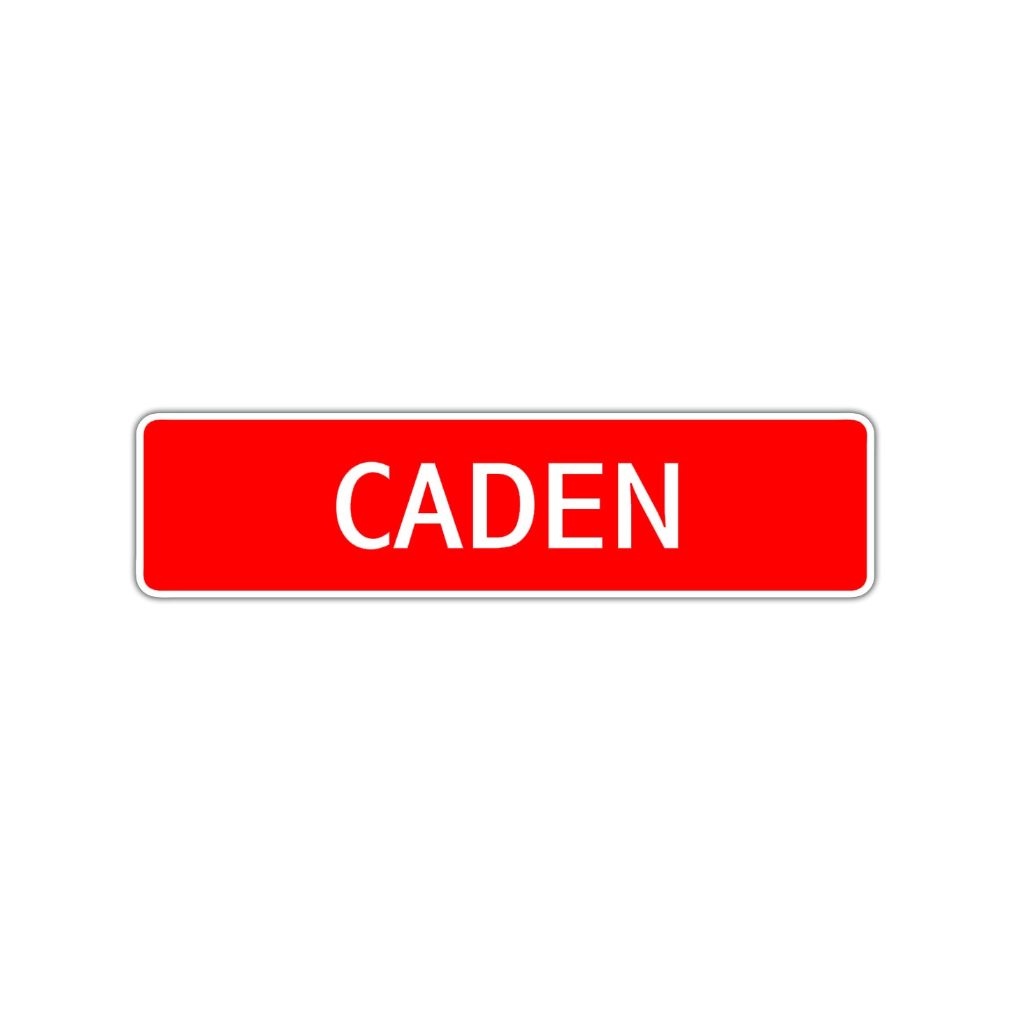 Caden Street Sign Children Name Room Plate