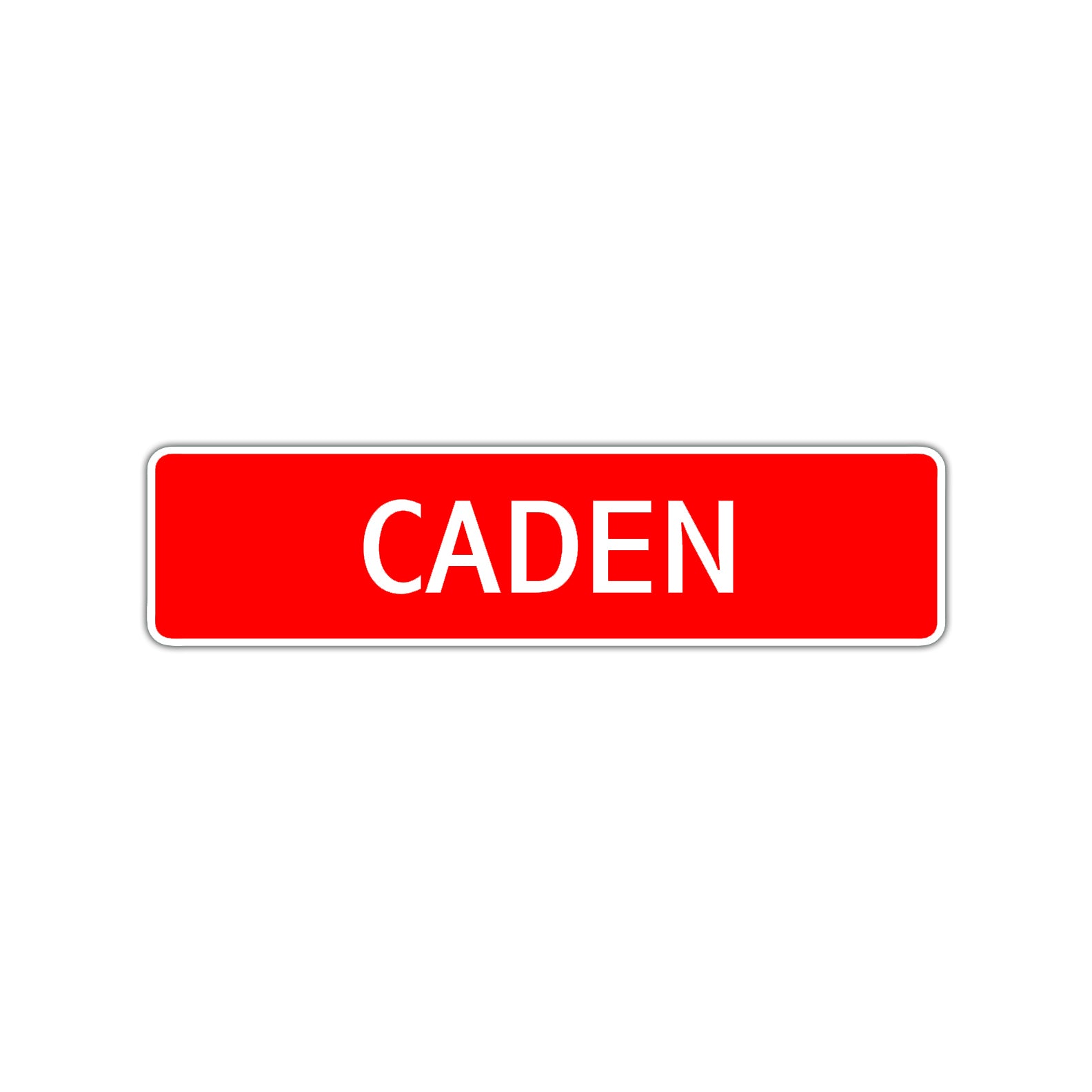 Caden Street Sign Children Name Room Plate